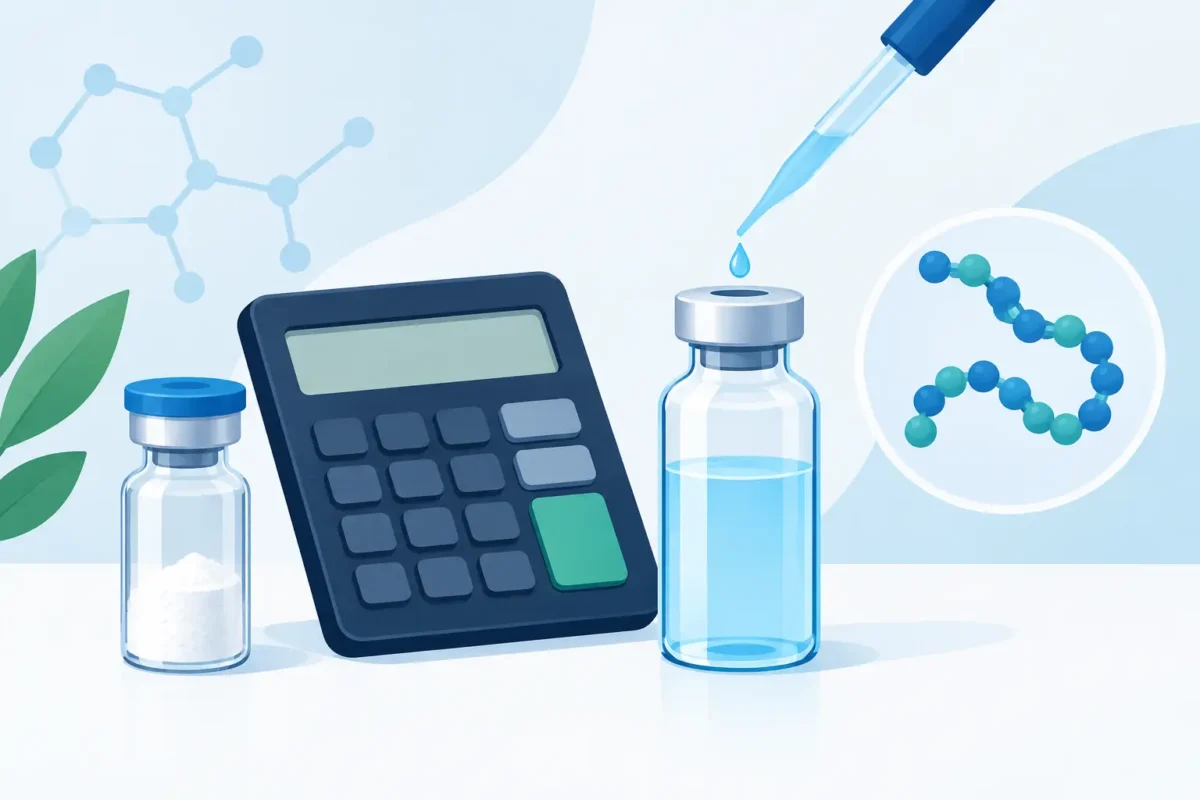 Peptide Reconstitution Volume Calculator Guide